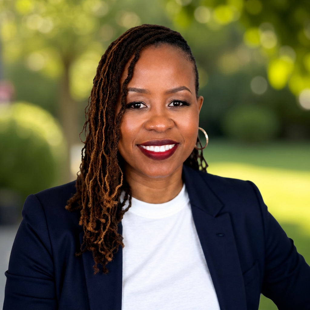 Mary Daniels, Licensed Clinical Mental Health Counselor, smiling outdoors
